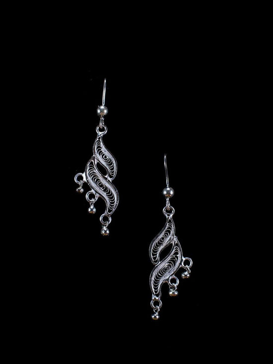 ASOS DESIGN drop earrings in waterfall crystal design in silver | ASOS